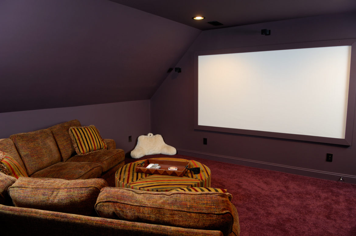 Luxury Theater Room Luxury theater room in large suburban home